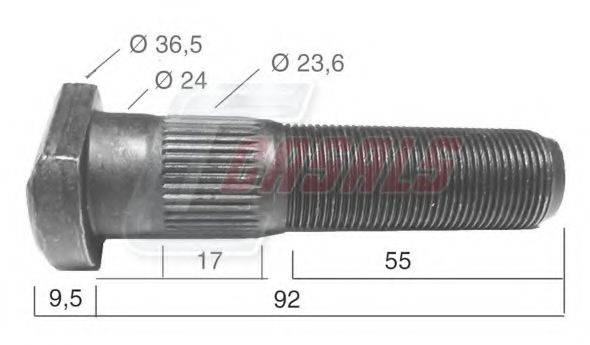 CASALS 21544 Болт кріплення колеса