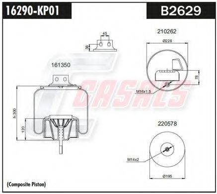 CF GOMMA 206686 Кожух пневматичної ресори