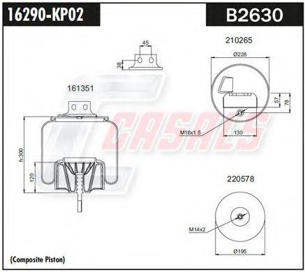 CF GOMMA 206687 Кожух пневматичної ресори