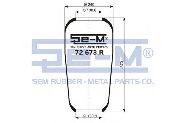 SEM LASTIK 0 627 584 Кожух пневматичної ресори