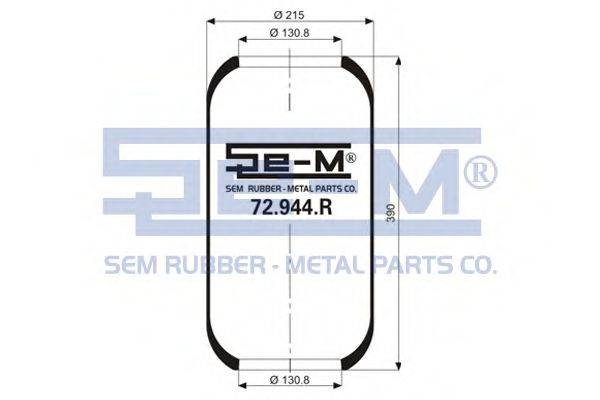 SEM LASTIK 700 176 Кожух пневматичної ресори