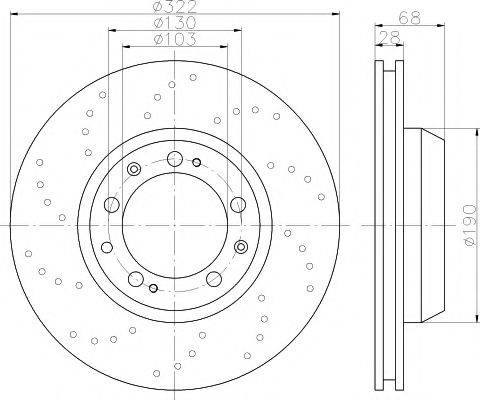 HELLA PAGID 54501 гальмівний диск