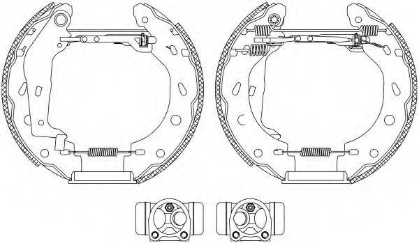HELLA PAGID R1165 Комплект гальмівних колодок