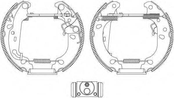 HELLA PAGID R1170 Комплект гальмівних колодок