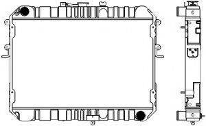 FORD RF0115200D Радіатор, охолодження двигуна