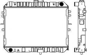 FORD F85015200A Радіатор, охолодження двигуна