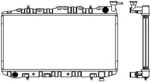 NISSAN 21460-60Y00(HD) Радіатор, охолодження двигуна