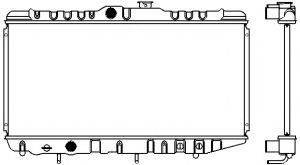 GMC 52453505 Радіатор, охолодження двигуна; Радіатор, Тяговий акумулятор