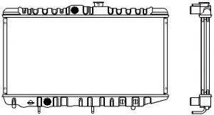 CHEVROLET 52453763 Радіатор, охолодження двигуна