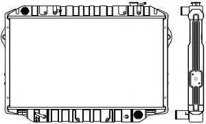 TOYOTA 16400-66081 Радіатор, охолодження двигуна