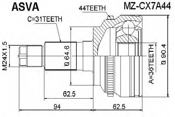 ASVA MZ-CX7A44