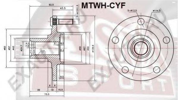 MITSUBISHI 3880A018 Маточина колеса