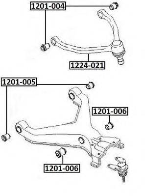 HYUNDAI 0K01134820A Підвіска, важіль незалежної підвіски колеса