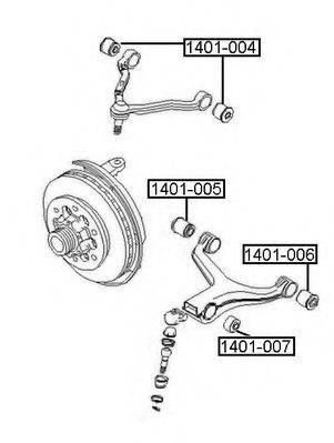 SSANGYONG 4451508000 Підвіска, важіль незалежної підвіски колеса