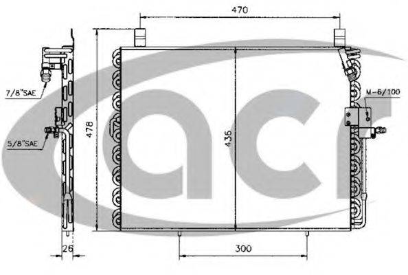 AVA QUALITY COOLING MS5161 Конденсатор, кондиціонер