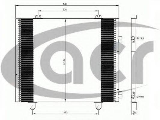 AVA QUALITY COOLING RT5349 Конденсатор, кондиціонер