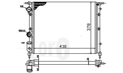 PRIMA D7R036TT Радіатор, охолодження двигуна