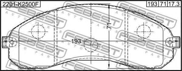 HYUNDAI 0K40D-3328Z Комплект гальмівних колодок, дискове гальмо