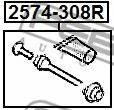 CITROEN/PEUGEOT 4439.36 Напрямний болт, корпус скоби гальма