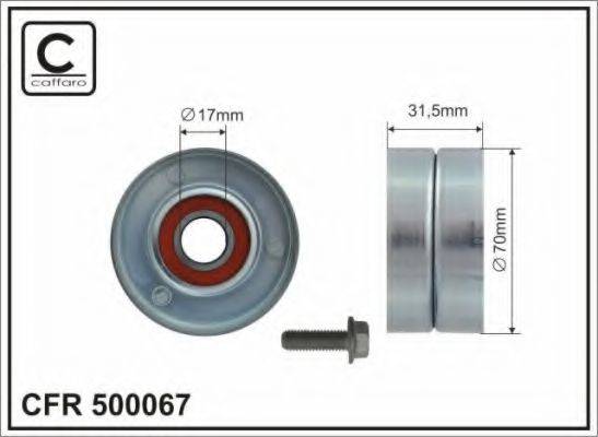 CAFFARO 500067 Натяжний ролик, полікліновий ремінь