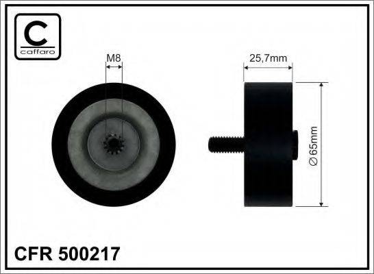 CAFFARO 500217 Паразитний / провідний ролик, полікліновий ремінь