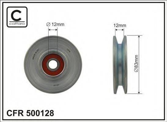 CAFFARO 500128 Натяжний ролик, полікліновий ремінь
