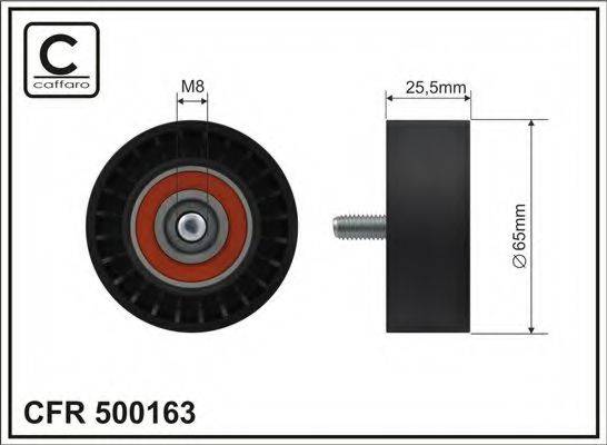 CAFFARO 500163 Натяжний ролик, полікліновий ремінь