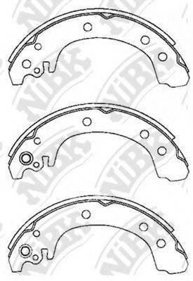 TOYOTA 0449502050 Комплект гальмівних колодок