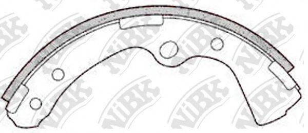 NISSAN 41060W9628 Комплект гальмівних колодок