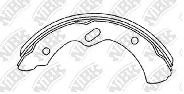 MAZDA WA9733310 Комплект гальмівних колодок