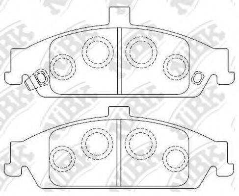 GENERAL MOTORS 18024383 Комплект гальмівних колодок, дискове гальмо