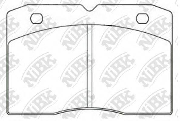 ALFAROME/FIAT/LANCI 9940082 Комплект гальмівних колодок, дискове гальмо