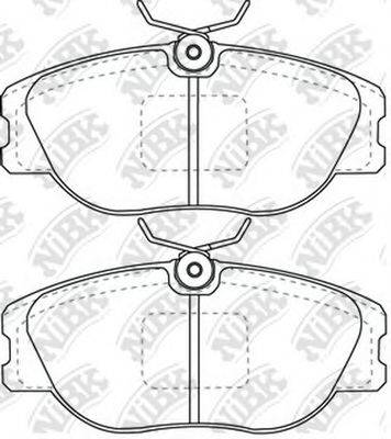 ALFAROME/FIAT/LANCI 60777621 Комплект гальмівних колодок, дискове гальмо