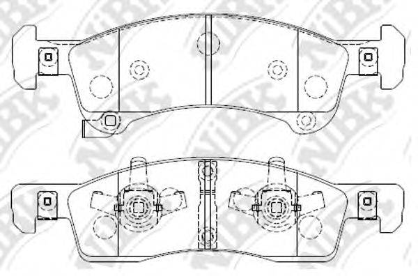 FORD 2L1Z2001BA Комплект гальмівних колодок, дискове гальмо