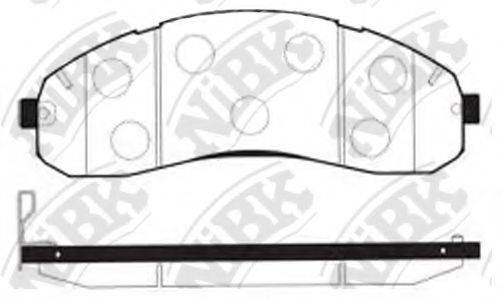 KIA 0K40D-33-28Z Комплект гальмівних колодок, дискове гальмо