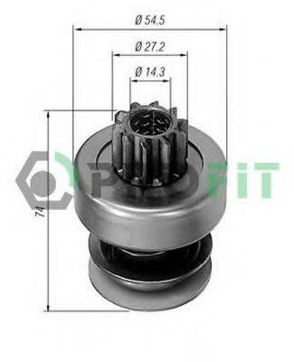 HC-PARTS 131207 Привід із механізмом вільного ходу, стартер