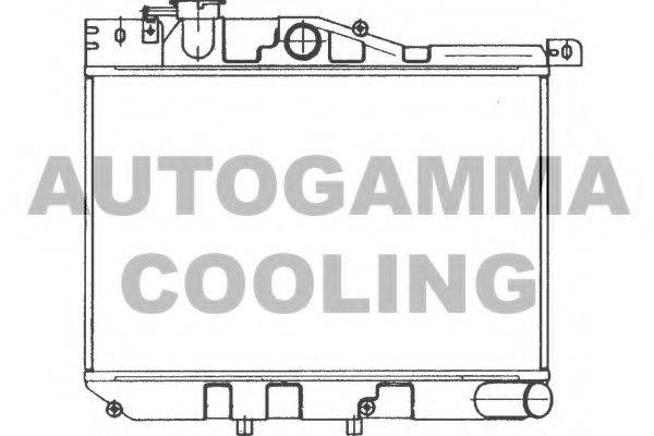 AUTOGAMMA 100480 Радіатор, охолодження двигуна