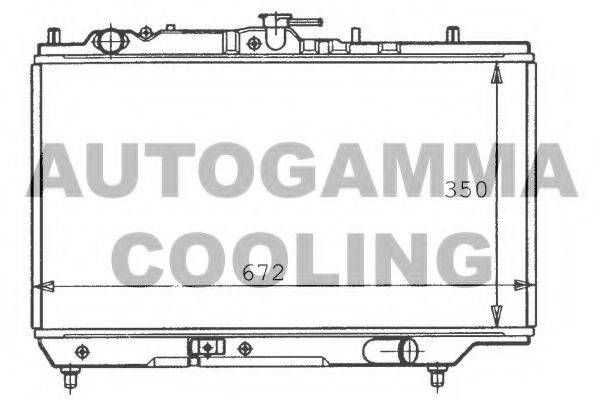 AUTOGAMMA 100488 Радіатор, охолодження двигуна