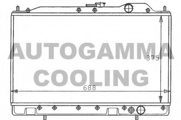 AUTOGAMMA 100585 Радіатор, охолодження двигуна