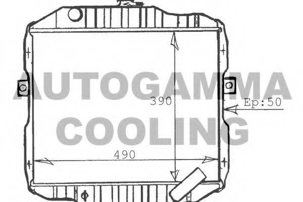 AUTOGAMMA 100591 Радіатор, охолодження двигуна