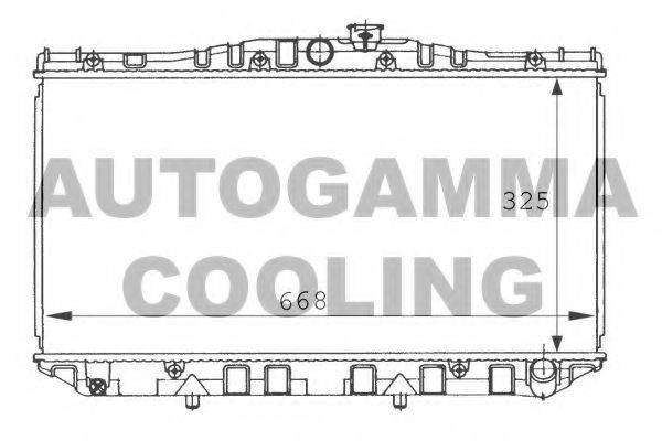 AUTOGAMMA 100987 Радіатор, охолодження двигуна