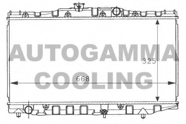 AUTOGAMMA 101013 Радіатор, охолодження двигуна