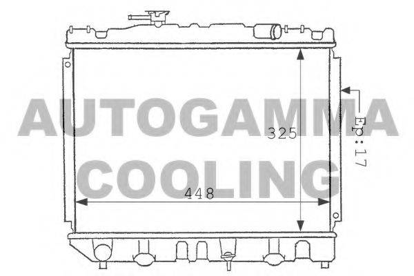 AUTOGAMMA 101028 Радіатор, охолодження двигуна