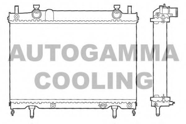AUTOGAMMA 101176 Радіатор, охолодження двигуна