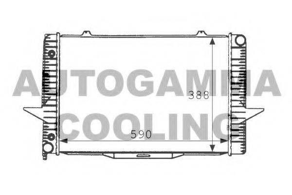 AUTOGAMMA 101284 Радіатор, охолодження двигуна