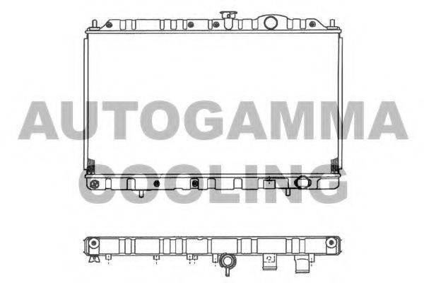 AUTOGAMMA 102176 Радіатор, охолодження двигуна