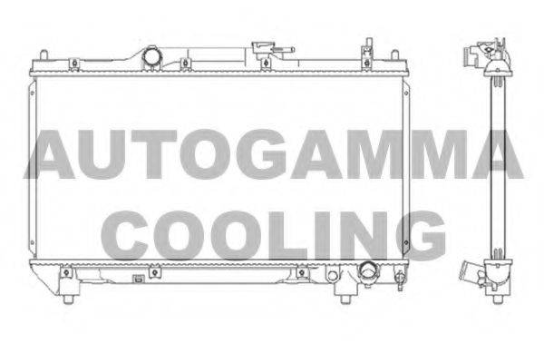 AUTOGAMMA 102350 Радіатор, охолодження двигуна