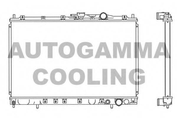 AUTOGAMMA 103061 Радіатор, охолодження двигуна