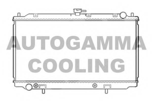 AUTOGAMMA 103500 Радіатор, охолодження двигуна