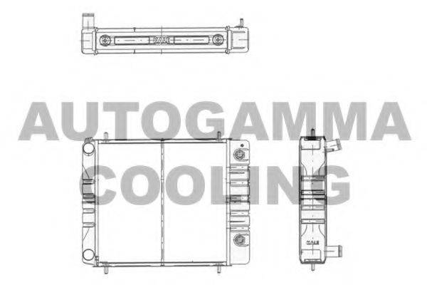 AUTOGAMMA 103554 Радіатор, охолодження двигуна